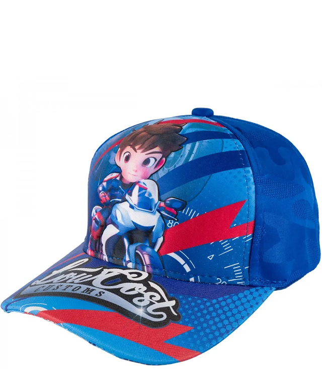 Children's baseball cap decorated with a colorful print 