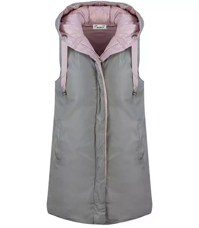 Long women's VEST reversible vest