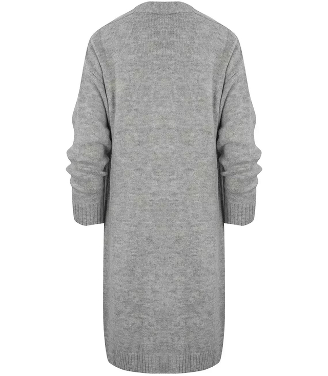 Warm and soft LONG BASIC sweater cardigan