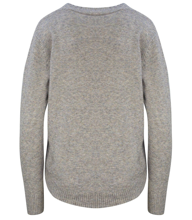 Sweter Klasyczny Gładki ciepły w SEREK 