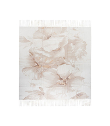 Women's scarf with floral pattern 100x100