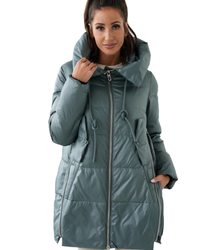 Women's Warm Warmed Elegant Jacket with Hood For Winter MAJA