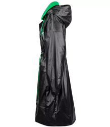 Lightweight longer raincoat parka