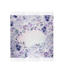 Women's scarf with floral pattern 100x100