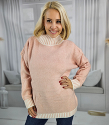 Warm and cozy women's striped sweater autumn winter KEIRA