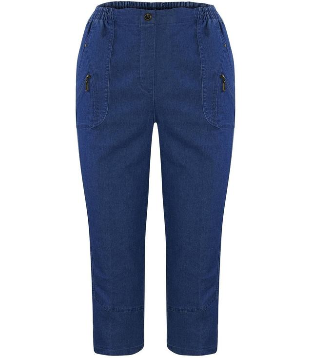 RYBACZKI Cienkie spodnie JEANS za kolano 