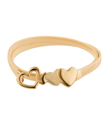 Women's decorative belt for dress with hearts