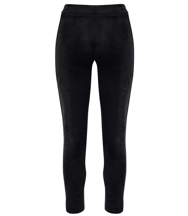 Wygodne welurowe Spodnie DRESOWE gumka 