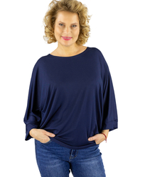 Oversized women's loose-fitting bat blouse LUNA