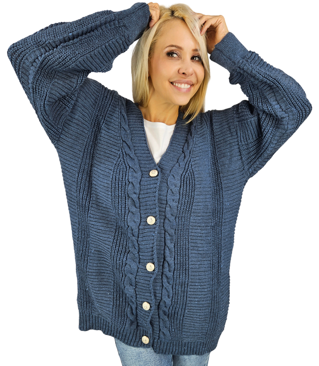 Warm, fashionable, loose women's sweater MATYLDA