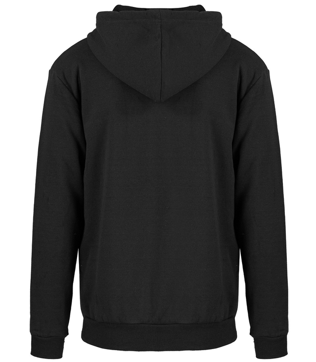 Men's warm sweatshirt with a hood, plain, one-color