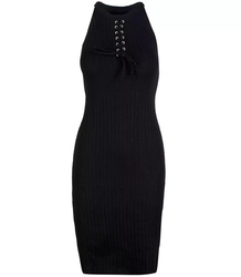 Fitted elastic midi fashionable dress