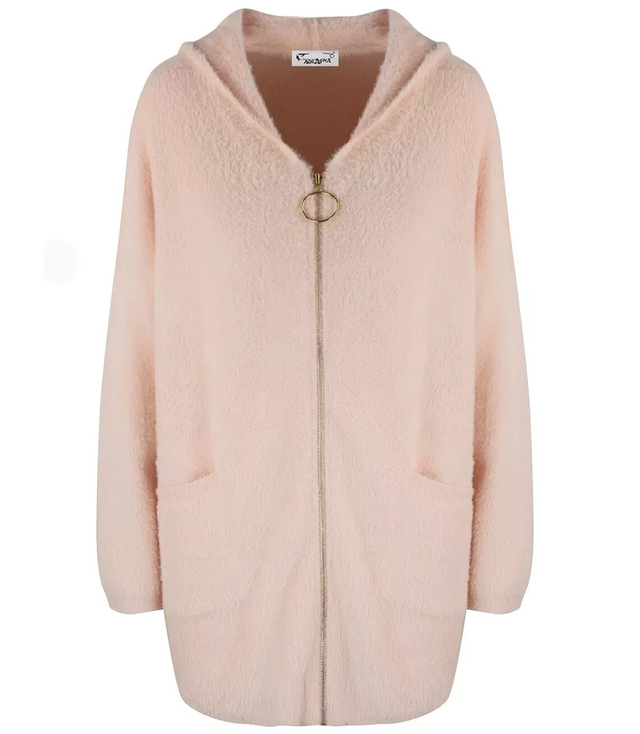 Warm coat ALPAKA Cardigan teddy bear nice cozy ELA