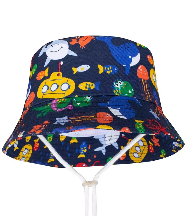 Kapelusz czapka BUCKET HAT nadruk dziecięcy