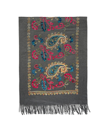 Women's scarf with floral ornament stylish