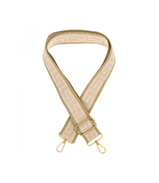 Fashionable braided wide purse strap adjustable