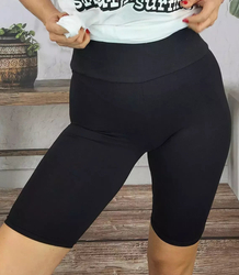 Women's short KARO seamless cycling leggings