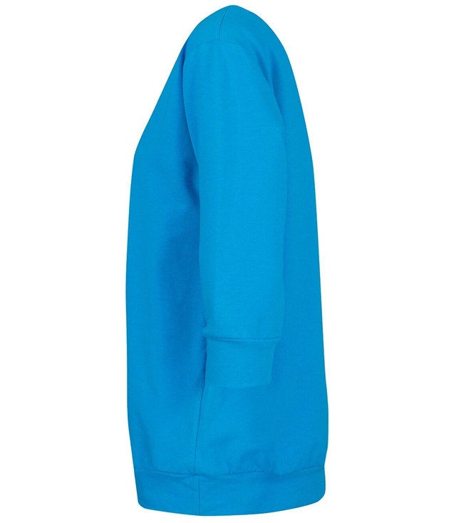 Cienka bluza pudełkowa bawełniana okrągły dekolt ZIZI