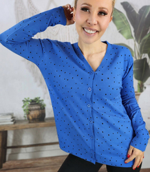 Classic dotted cardigan sweater NELA