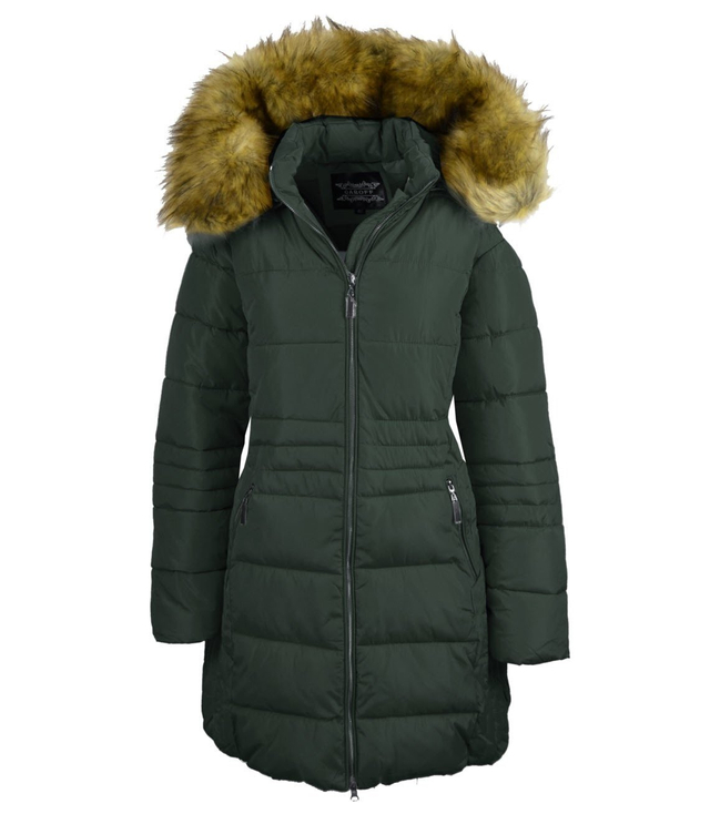 Longer warm winter jacket coat