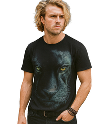 Koszulka męska t-shirt z dużym nadrukiem pantery  bawełna