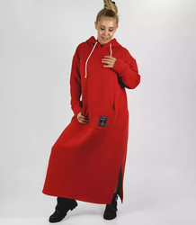 Long sweatshirt oversized tracksuit dress