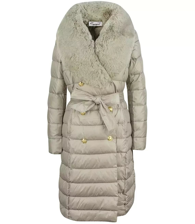 Quilted jacket coat sleeveless 4W1 FUR