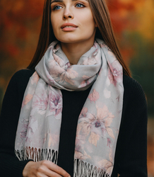 Women's floral pattern scarf 180x70