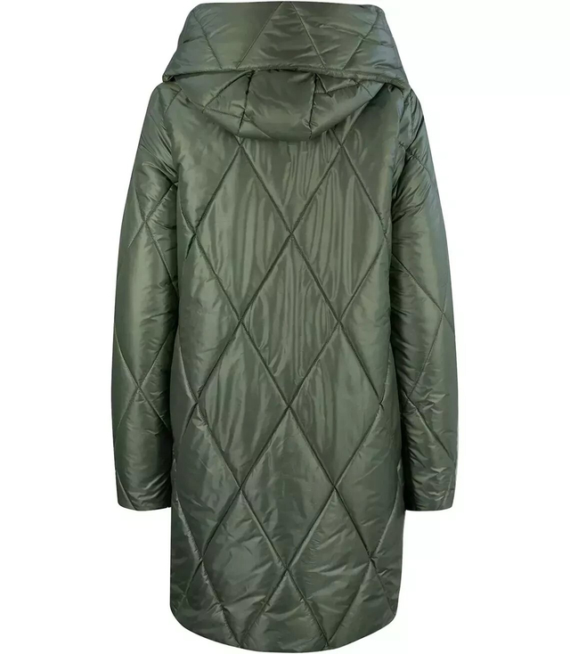 Long winter quilted shiny JACKET