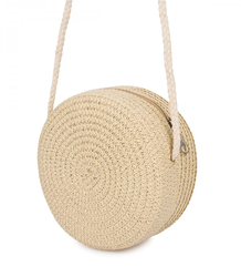 Children's Straw Bag with Plush Octopus 