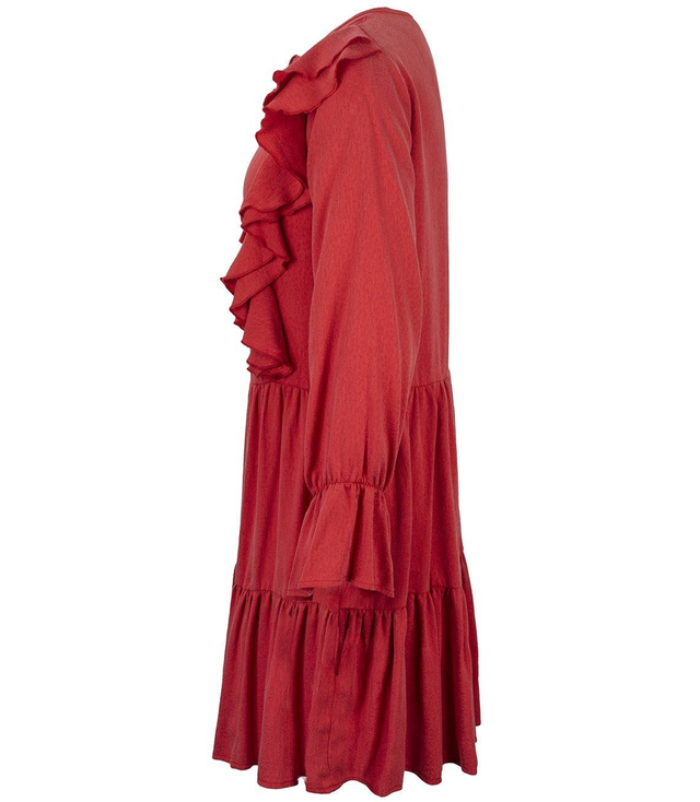 ZWIEWNA Kobieca sukienka Falbanki MINI BOHO