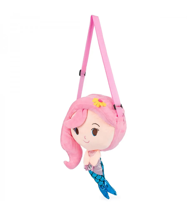 Children's bag in the shape of a mermaid with colorful hair