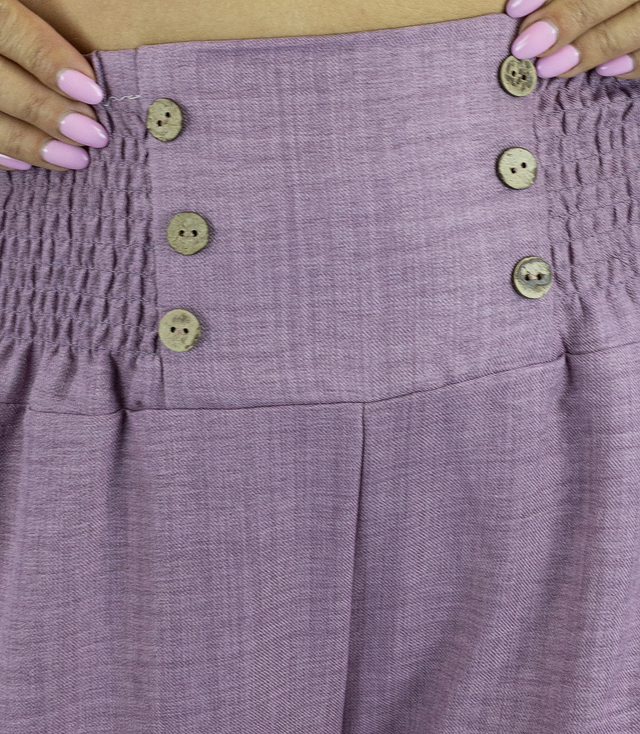 Loose women's palazzo pants wide leg high rise LENA
