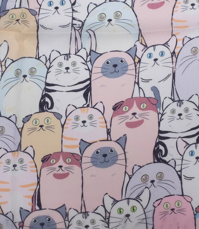 Delicate scarf shawl cats cats warm