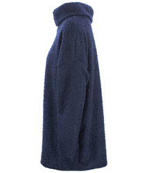 Luźny sweter z golfem puszysty ciepły GOLF