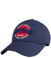 A baseball cap decorated with the inscription CALIFORNIA