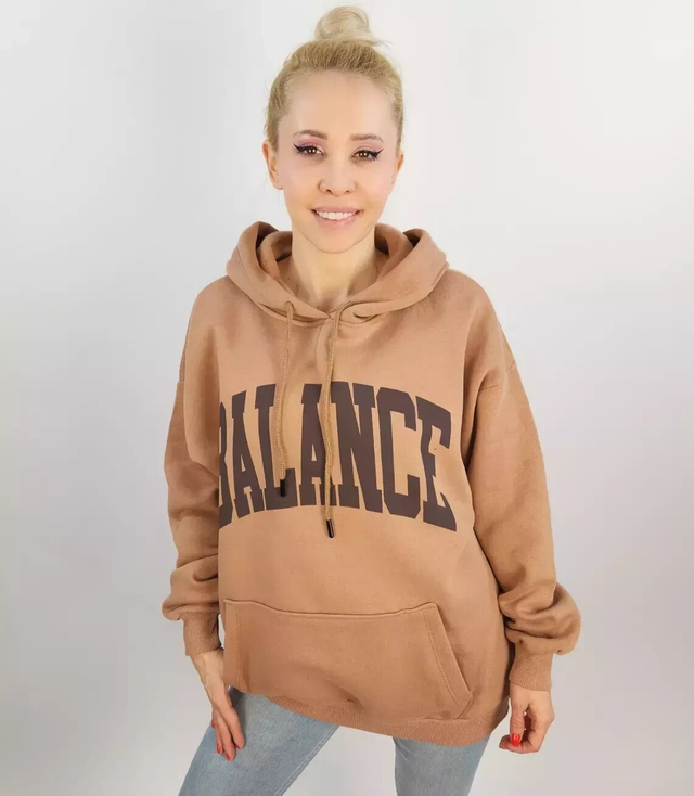 Bluza oversize unisex BALANCE duże napisy