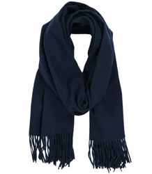 Scarf Thick scarf tassels single color warm soft 200x70 cm