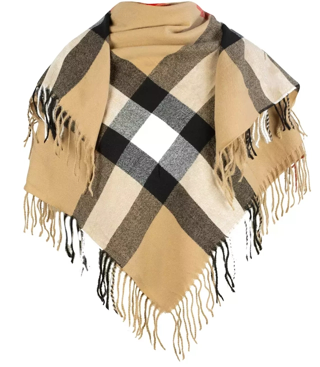 Shawl scarf elegant pashmina plaid shawl