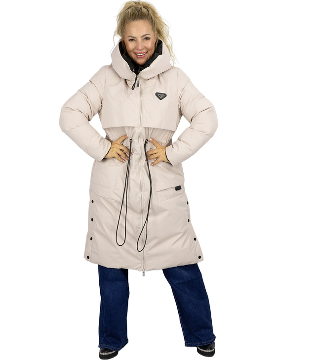 Women's long jacket double-sided coat MONIKA