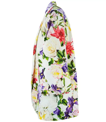 Loose-fitting flowers suit jacket