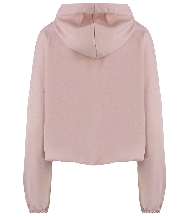 Women's thin, one-color basic sweatshirt with hood JULIA