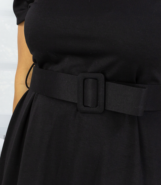 Classic strapless dress flared midi ELISE