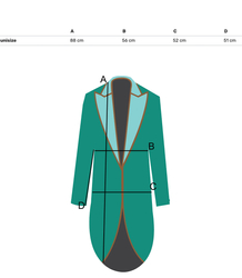 Oversize sequin jacket with lace for party