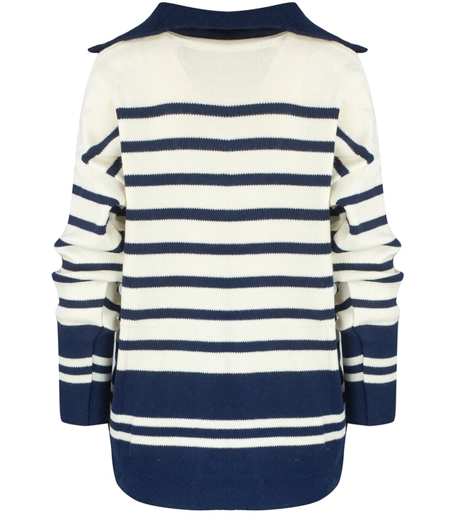 Long warm striped sweater IZA