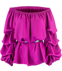 Spanish blouse with decorative puffed sleeves Beautiful KAJA