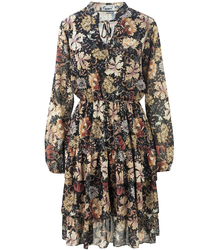 Zwiewna sukienka z falbankami MINI print