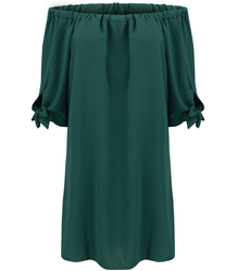 HISPANKA tunic uncovered shoulders mini dress MARIOLA