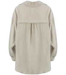 LAMBADA loose oversize short muslin shirt