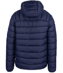 Men's winter quilted jacket with hood 